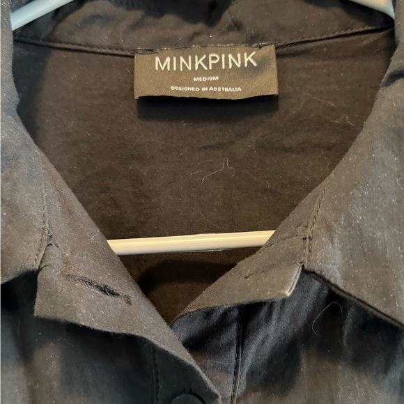 MINKPINK Black Eyelet Short Sleeve Dress - Picture 4 of 4